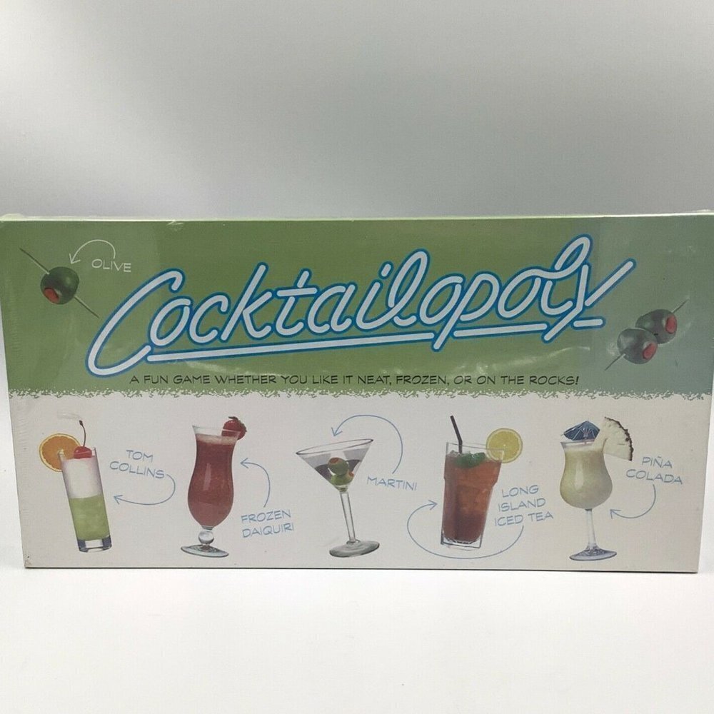 COCKTAILOPOLY Board Game New Sealed